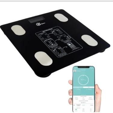 Imagem de Balança Digital Corporal Bioimpedância Bluetooth App