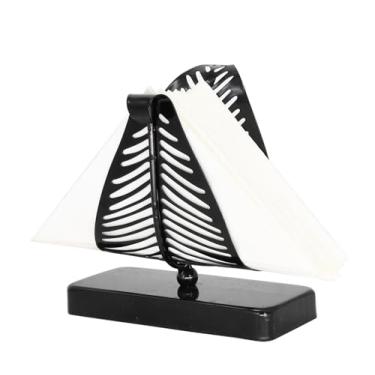 Imagem de Organizador de guardanapos estilo uma folha para cozinha restaurante decoracao de casa vintage moderno D cor decoracao de fazenda, Preto