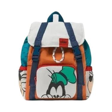 Imagem de Mochila De Lona Mickey Minnie Disney, Bolsa Escolar De Grande Capacida
