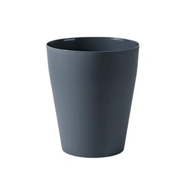 Imagem de Caixote do lixo colorido caixote do lixo cesto de papel de plástico sem tampa caixote do lixo escritório em casa simples lata de lixo caixote do lixo/azul/17 cm