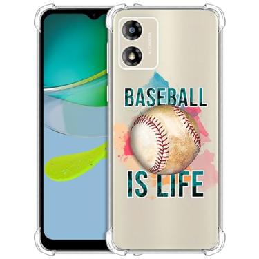 Imagem de GlamCase Capa para Motorola E13, capa transparente para Moto E13 - Best Army Dad Ever camuflada impressa slim fit flexível, transparente, à prova de choque, capa traseira/capa para Motorola E13 4G.