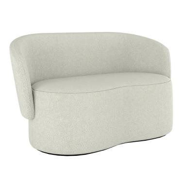 Imagem de Sofá Orgânico 2 Lugares Bouclê Sala De Estar Balaqui Decor Cor:boucle Bege Boucle Bege