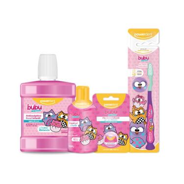 Imagem de Kit Escova De Dentes + Gel Dental + Antisséptico + Fio Bubu