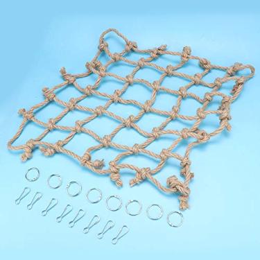 Imagem de Tnfeeon Rede de Escalada de Pássaros de Corda de Algodão Incentiva Exercícios e Atividades Fácil de Instalar Em Gaiolas de Pássaros Ideal para Pequenos e Médios Perfeito para Proprietários