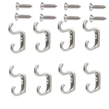 Imagem de Dorytop Pacote com 8 ganchos para joias, mini ganchos pequenos, ganchos utilitários, gancho para porta, gaveta, caixa de joias, estojos de maquiagem com 8 parafusos