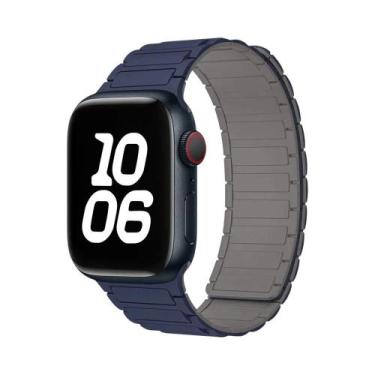 Imagem de Pulseira Magnética De Silicone De 49mm 46mm 42mm 40mm 41mm 44mm 45mm P