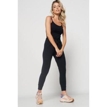 Imagem de Conjunto Salvatore Fashion Comfy Regata Alcinha Jogger Canelada Feminino-Feminino