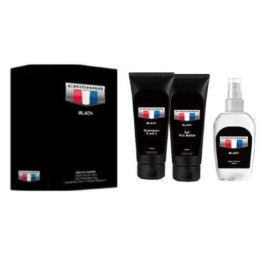 Imagem de Kit Camaro Black Body Splash + Shampoo + Gel Pós-Masculino