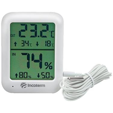 Imagem de Termo-Higrômetro Digital Incoterm TH80 Máxima/Mínima
