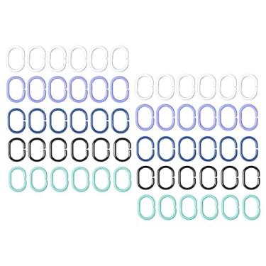 Imagem de Ganchos de cortina de chuveiro de plástico