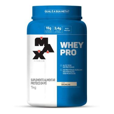 Imagem de Whey Pro Baunilha Max Titanium Protein Pro Com Bcaa E Aminoácidos 1kg 