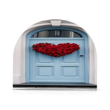 Imagem de Qilmy Porta-guardanapos rosa corações vermelhos dia dos namorados para mesas - porta-guardanapos para cozinha, porta-guardanapos de mesa, porta-guardanapos de coquetel, porta-guardanapos moderno