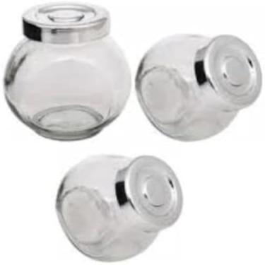 Imagem de Recipientes de vidro elegantes, ideais para armazenar temperos, e aromaticos, duraveis