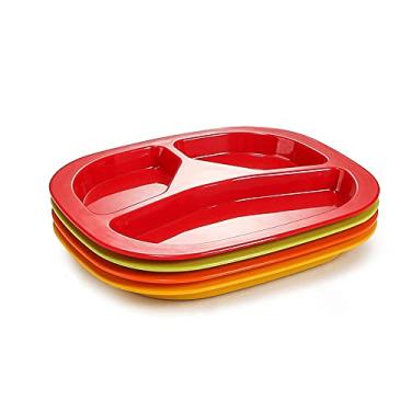 Imagem de Prato de jantar particionado multiuso, cantina familiar, restaurante, unidade de fábrica, aplicável (cor: G) (AA)