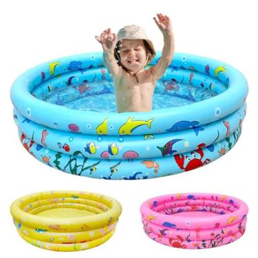 Imagem de Piscina Banheira Infantil Inflável 100 Litros Summer Fun, Azul 100l