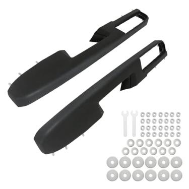 Imagem de APPERFiT Reparo de apoio de braço de maçaneta de painel de porta preto - par se encaixa em modelos selecionados Chevrolet/GMC