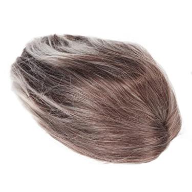 Imagem de Cryfokt Peruca Completa Sintética Moderna Ajustável Curta Masculina para Idosos de Meia Idade, Resistente Ao Calor para Trabalho Diário e Cosplay