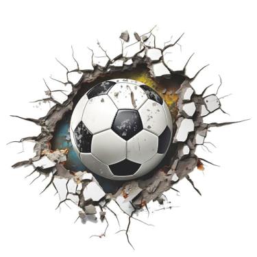 Imagem de Autocolantes Futebol Para Parede,Adesivo Decalque de Futebol - Autocolantes de Bola de para Crianças | para Quarto de Menino Sala de Jogo Janela Porta Berçário Sala de Aula