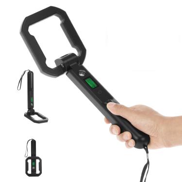 Imagem de Pinpointer, detector de metal, visor LCD, detecção de alcance total de 360° de alta sensibilidade, detector de metais dobrável com alarme de vibração sonora para ouro, relíquias e moedas