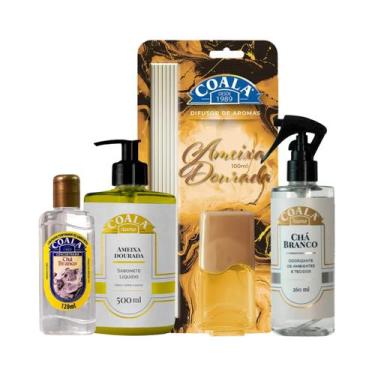 Imagem de Kit Coala Essências Chá Branco, Ameixa Dourada  Limpador Odorizante Sa