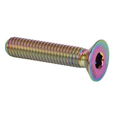 Imagem de SPYMINNPOO RISCO Parafuso de Tampa Superior de Haste de Alta Resistência, Parafuso de Liga de Titânio para Reparo de Bicicletas, Design Compacto para Entusiastas de Bicicletas (Colorido)