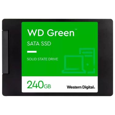 Imagem de Ssd Wd Green, 240gb, Sata, Leitura 545mb/s E Gravação 430mb/s - Wds240g3g0a