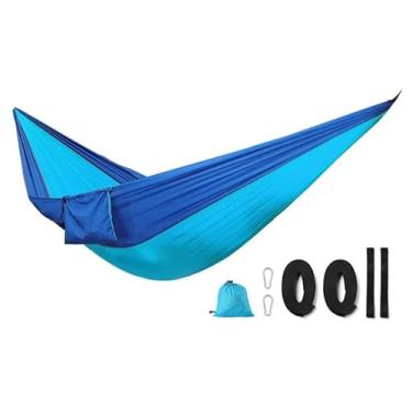 Imagem de Rede De Dormir Casal 300kg Lazer Reforçada Camping Selva Nylon 210T Rede Descanso Acampamento(230x90cm)