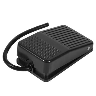 Imagem de Luqeeg Interruptor de Pedal Elétrico de Plástico Com Cabo de 10 Cm para Controle de Energia na Cor Preta, Pedal Liga/desliga para Operação Com As Mãos Livres, Adequado para Oficinas e Garagens
