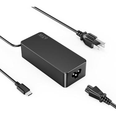 Imagem de Carregador de corriente alterna ThinkPad de 65W compatível com portáteles Lenovo ThinkPad T480, T480s, T580, T580s, T490S, E580, E590, L480 y L490