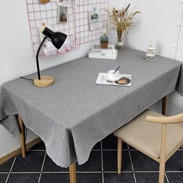 Imagem de Toalha de mesa de cor pura toalha de mesa de centro toalha de mesa retangular toalha de mesa impermeável decoração de festa toalha de mesa (cor: 19 especificação: 140 * 180 cm)