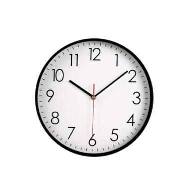Imagem de Relógio de parede simples para restaurante, relógio de parede, redondo, para casa, sala de estar, quarto, silencioso, relógio de quartzo, relógio de parede para quarto