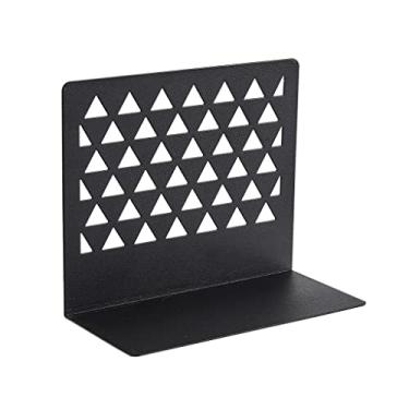 Imagem de Suporte para livros de ferro simples e criativo suporte de livros para armazenamento de escritório em casa, estante de livros retrátil, 1 par de rolhas antiderrapantes