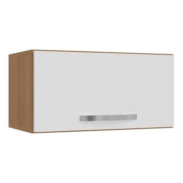 Imagem de Armário Aéreo Para Geladeira 1 Porta 60cm Amêndoa/Branco