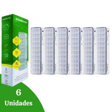 Imagem de Kit 06 Luminárias De Emergência Intelbras Lea 31 Bivolt, Bivolt