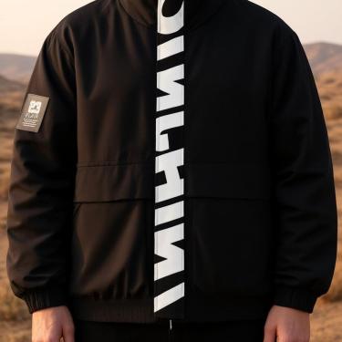 Imagem de Casaco Masculino Casual Gola Alta com Bolsos Grandes