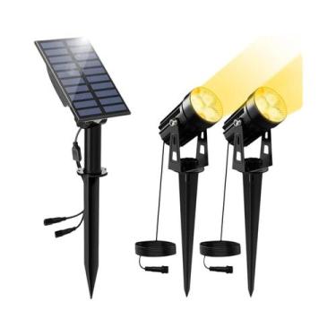 Imagem de Luz Solar LED Verde Para Exterior, IP65 À Prova d'Água, Holofote Solar
