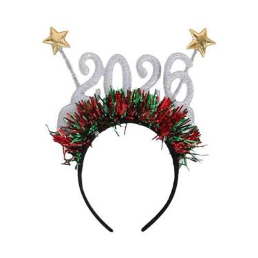 Imagem de Faixa De Cabelo Digital De Natal E Réveis De Ano Novo, 2 Peças, Decora
