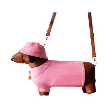 Imagem de Bolsa De Ombro De Couro Designer Para Mulheres Em Forma De Cachorro, B
