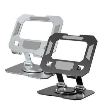 Imagem de Base Suporte Ergonômico Dobrável Giratório Metal Para Tablet Samsung G