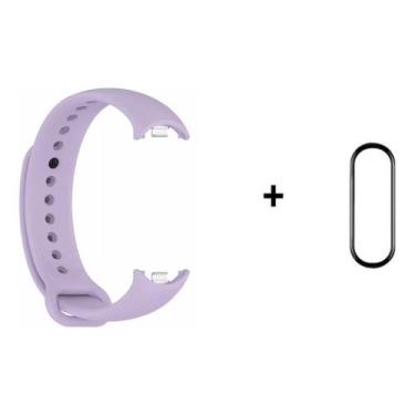 Imagem de Pulseira Para Xiaomi Mi Band 8 De Silicone + Pelicula - Pop Shope, Lav
