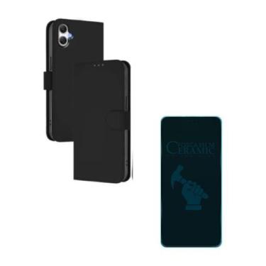 Imagem de Capa Carteira Flip + Película Fosca Privativa Para Samsung Galaxy A07 