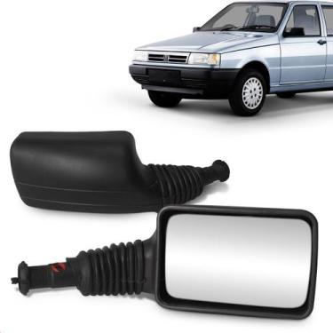 Imagem de Retrovisor Externo Espelho Lateral Uno Mille 1996 a 2004 Controle Manu