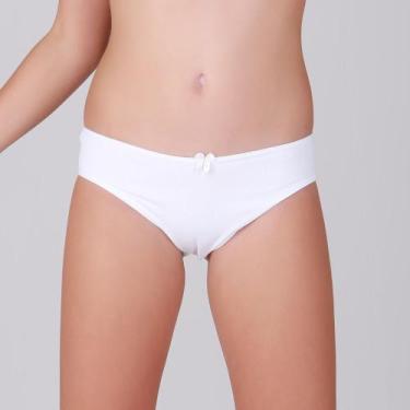 Imagem de Calcinha Amoo Infantil Lisa em Microfibra 742 C/3, Cores sortidas, G
