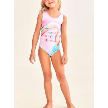 Imagem de Maiô Regata Pingo de Alegria 11254P Infantil Tie Dye Poliéster T. 04/1