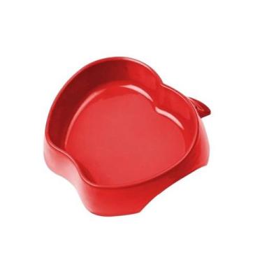 Imagem de Comedouro Frutal Maça Pequeno Vermelho 350ml - Pet injet
