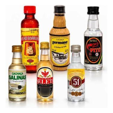 Imagem de Cachaças Pirassununga Salinas Seleta Pitu Germana Velho 50ml - Cachaça
