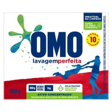 Imagem de Lava Roupas em pó OMO 800gr 10 Lavagens Fragrâncias:Lavagem Perfeita