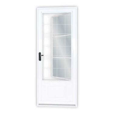 Imagem de Porta de Aço Postigo 215x85cm com Grade Quadrada Minas Sul MGM Abertur