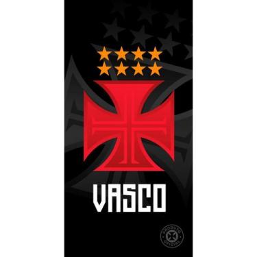 Imagem de Toalha Oficial Vasco da Gama Buettner Veludo 100% Algodão Estampada 1,