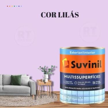 Imagem de Tinta Epóxi Suvinil Multissuperfícies Antimofo Base Água Cor Roxo Lavá